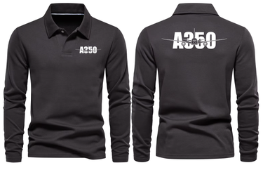 AIRBUS A350 LONG SLEEVE POLO
